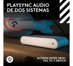 Logitech G Auriculares inalámbricos Astro A20 X LIGHTSPEED para gaming para PS5, Xbox, Switch y PC con PLAYSYNC AUDIO de dos sistemas, Bluetooth, RGB LIGHTSYNC y micrófono con varilla de 48 kHz, Blanco