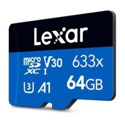 Lexar MEMORY MICRO SDXC 64GB UHS-I/LMS0633064G-BNNNG MicroSD