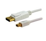 MCL Câble Mini DisplayPort mâle / DisplayPort mâle 4K2K - 2m Blanc
