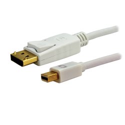 MCL Câble Mini DisplayPort mâle / DisplayPort mâle 4K2K - 2m Blanc