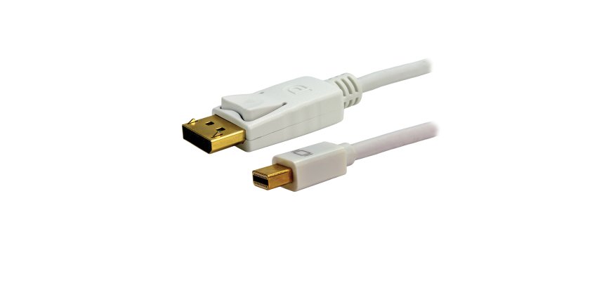 MCL Câble Mini DisplayPort mâle / DisplayPort mâle 4K2K - 2m Blanc