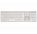 Hamlet XKKITA-MCBT tastiera Universale Bluetooth Italiano Argento, Bianco