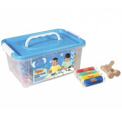 Pate a modeler jovi plastilina baby coffret       coloris assortis 20 pains 38g + 9 tampons bois pour pate a