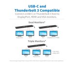 Tripp Lite U442-DOCK7D-B station d'accueil Avec fil USB 3.2 Gen 1 (3.1 Gen 1) Type-C Noir