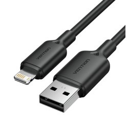 Vention LAMBF cable de conector Lightning 1 m Negro