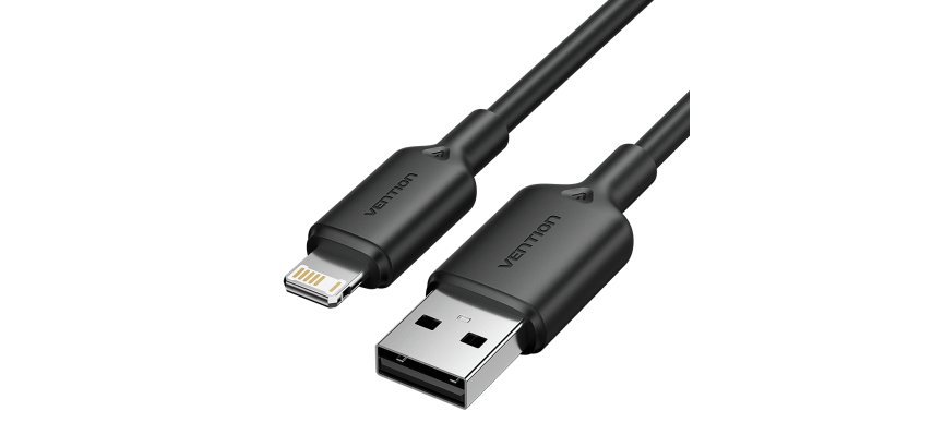 Vention LAMBF cable de conector Lightning 1 m Negro
