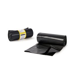 Sacchi per rifiuti Hercules - 90x120 cm - 150 L - 50 micron - nero - PerfettoFactory - rotolo da 10 sacchetti