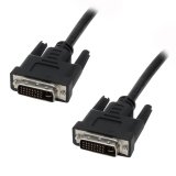 MCL Cable DVI-I Male/Male Dual Link 2m câble DVI Noir