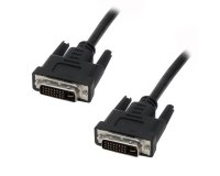 MCL Cable DVI-I Male/Male Dual Link 2m câble DVI Noir