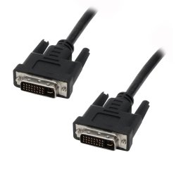 MCL Cable DVI-I Male/Male Dual Link 2m câble DVI Noir