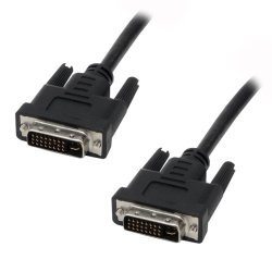 MCL Cable DVI-I Male/Male Dual Link 2m câble DVI Noir