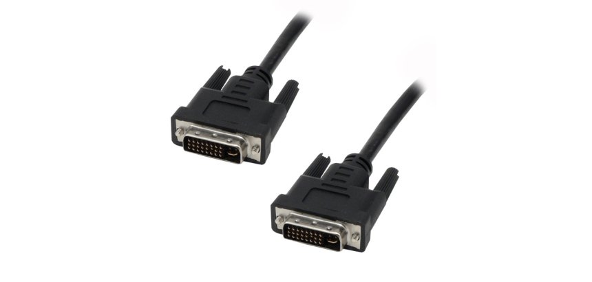 MCL Cable DVI-I Male/Male Dual Link 2m câble DVI Noir