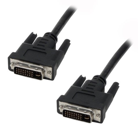 MCL Cable DVI-I Male/Male Dual Link 2m câble DVI Noir