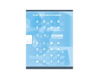 Cahier Travaux Pratiques Écriture piqué 8000 CARTE 17x22 cm 32 pages double ligne 3 mm + interligne verticale/uni 90 g - Bleu