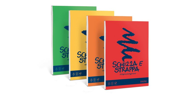 Favini Schizza e Strappa writing notebook A6 150 sheets