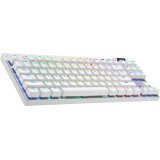 Clavier Logitech G PRO X TKL LIGHTSPEED Sans fil - Blanc