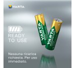 Varta Recharge Accu Power AA 2600 mAh Blister da 2 (Batteria NiMH Accu Precaricata, Mignon, batteria ricaricabile, pronta all'uso)