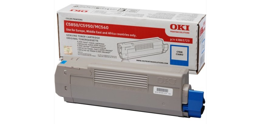 OKI - cyan - original - toner cartridge