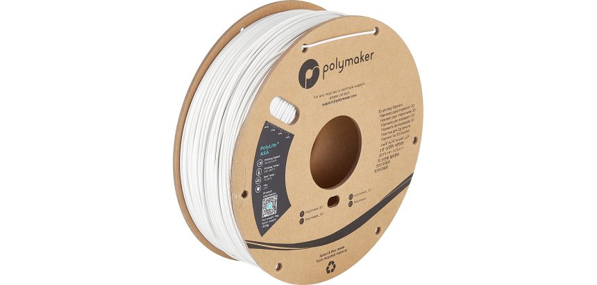 Polymaker PF01002 3D Printing Material Acrylonitrile-Styrene-Acrylate White 1 kg