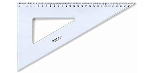 Squadra linea Profil - alluminio - 60gradi - 35cm  - Arda