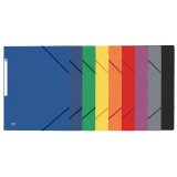 Chemise Oxford Top File + A4 avec élastique couverture carte coloris assortis