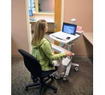 Ergotron StyleView EMR Laptop Cart Blanc Ordinateur portable Panier multimédia