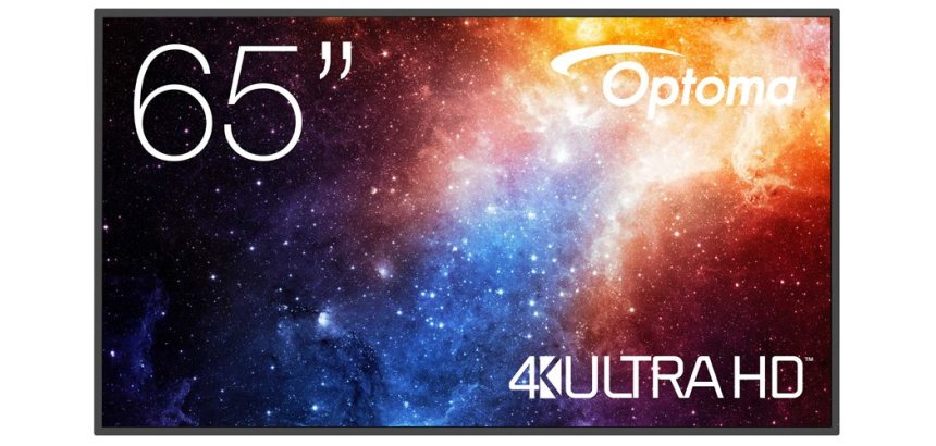 Optoma N3651K Écran plat de signalisation numérique 165,1 cm (65") LED Wifi 450 cd/m² 4K Ultra HD Noir Android 11 24/7