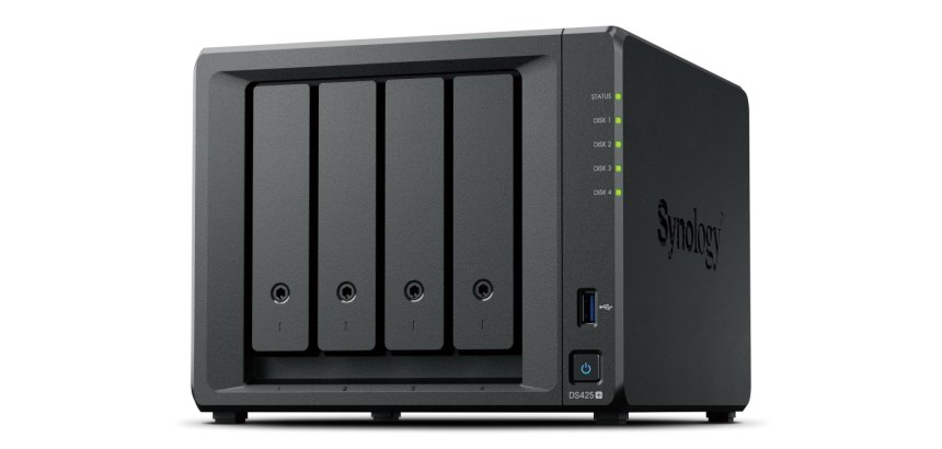 Synology DiskStation DS425+ serveur de stockage NAS Intel® Celeron® J4125 2 Go DDR4 0 To Noir