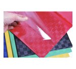 Protège-cahiers grain madras avec rabats marque-pages PVC 22/100ème 17x22 cm