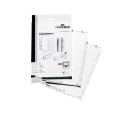 White Durable Badgemaker insert for 60 x 90 mm badges - Box of 200