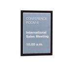 Cadre d'affichage mural DURAFRAME format A4, adhésif repositionnable, coloris noir