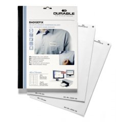 Badge BADGEFIX, autocollant, 40 x 75 mm