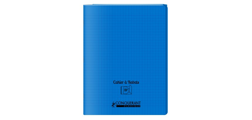 Cahier A Rabat Conquerant Classique Agrafe 240X320 48P 90G Seyes Polypro