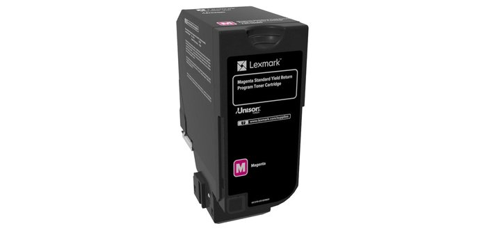 Lexmark 74C2SM0 cartucho de tóner 1 pieza(s) Original Magenta