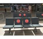 Plaque de signalisation 'STOP'