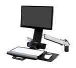 Ergotron Styleview Sit-Stand Combo Arm 61 cm (24") Mur Aluminium