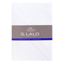 Paquet de 25 enveloppes gommées format C6 11,4X16,2cm. Coloris Extra Blanc