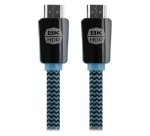 Cable t'nb hdmi male/male 19+1 broches hd ready 2,1,8k  cable 2m coloris noir / bleu