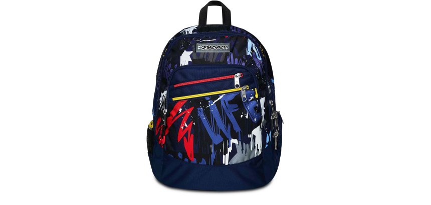 Seven 200102334-550 zaino Zaino scolastico Multicolore Poliestere