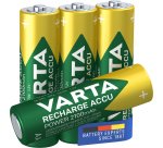 Varta Recharge Accu Power AA 2100 mAh Blister da 4 (Batteria NiMH Accu Precaricata, Mignon, batteria ricaricabile, pronta all'uso)