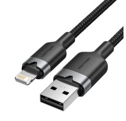 Vention LANBH cable de conector Lightning 2 m Negro