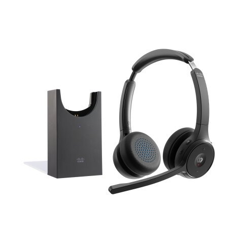 Cisco HS-WL-722-BUNAS-C écouteur/casque Sans fil Arceau Bureau/Centre d'appels Bluetooth Socle de chargement Noir