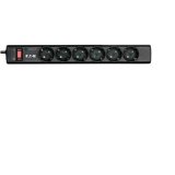Eaton PS6D limitador de tensión Negro, Blanco 6 salidas AC 220 - 250 V 1 m