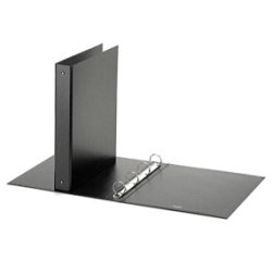 Raccoglitore Europa - 22 x 30 cm - 4 anelli tondi 30 mm - dorso 4 cm - nero - Favorit