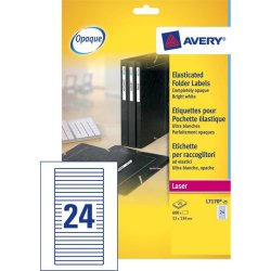 Etiquettes laser pour chemises et classeurs 134 x 11 - Avery L7170-25 - Boîte de 600