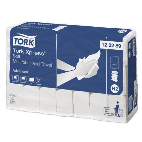 Colis de 21 paquet 180 feuilles Essuie-mains Xpress interfoliés doux Advanced 2 plis Z 24 x 21,3 cm