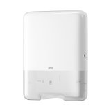 Distributeur pour essuie-mains enchevêtrés en V/C H3. Blanc semi transparent
