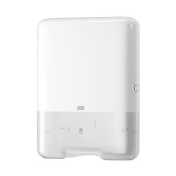 Distributeur pour essuie-mains enchevêtrés en V/C H3. Blanc semi transparent