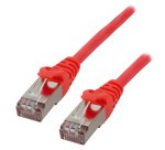 MCL 2m Cat6a S/FTP câble de réseau Rouge S/FTP (S-STP)