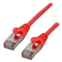 MCL 2m Cat6a S/FTP câble de réseau Rouge S/FTP (S-STP)
